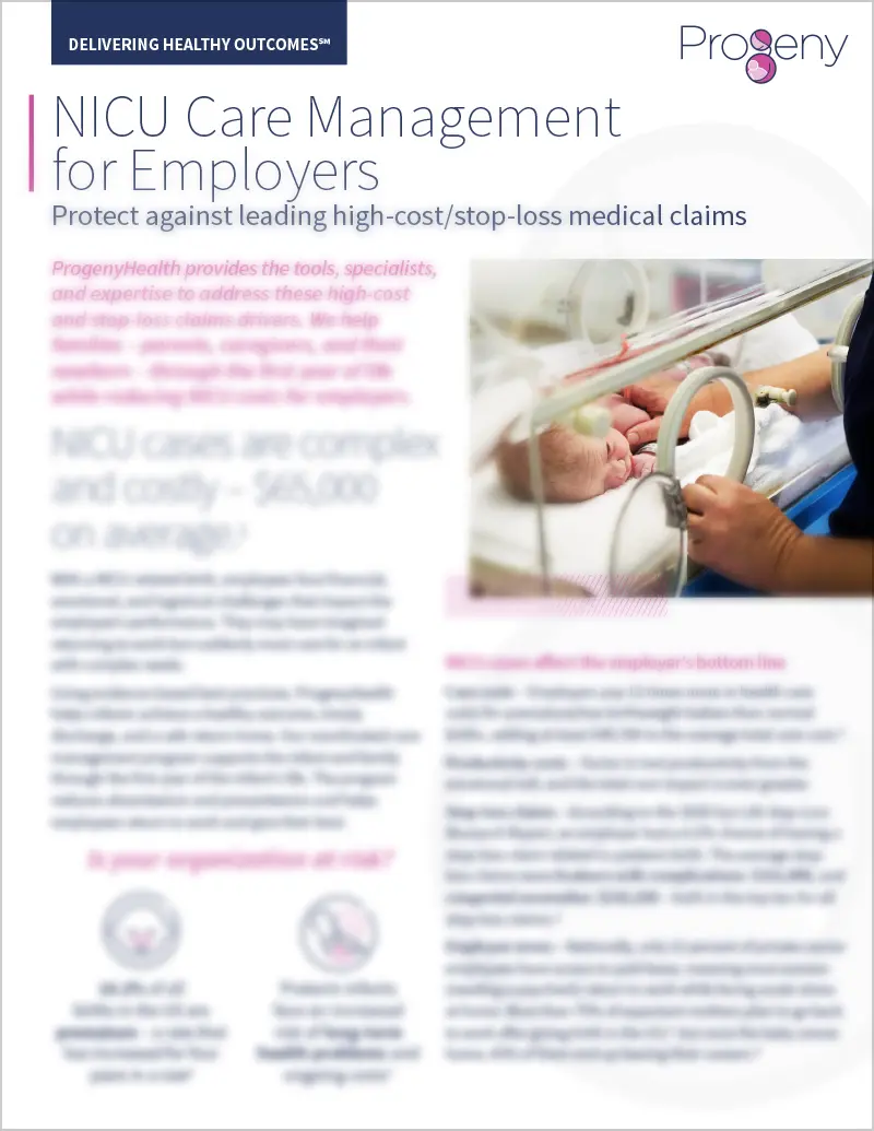 NICU Care Management for Employers