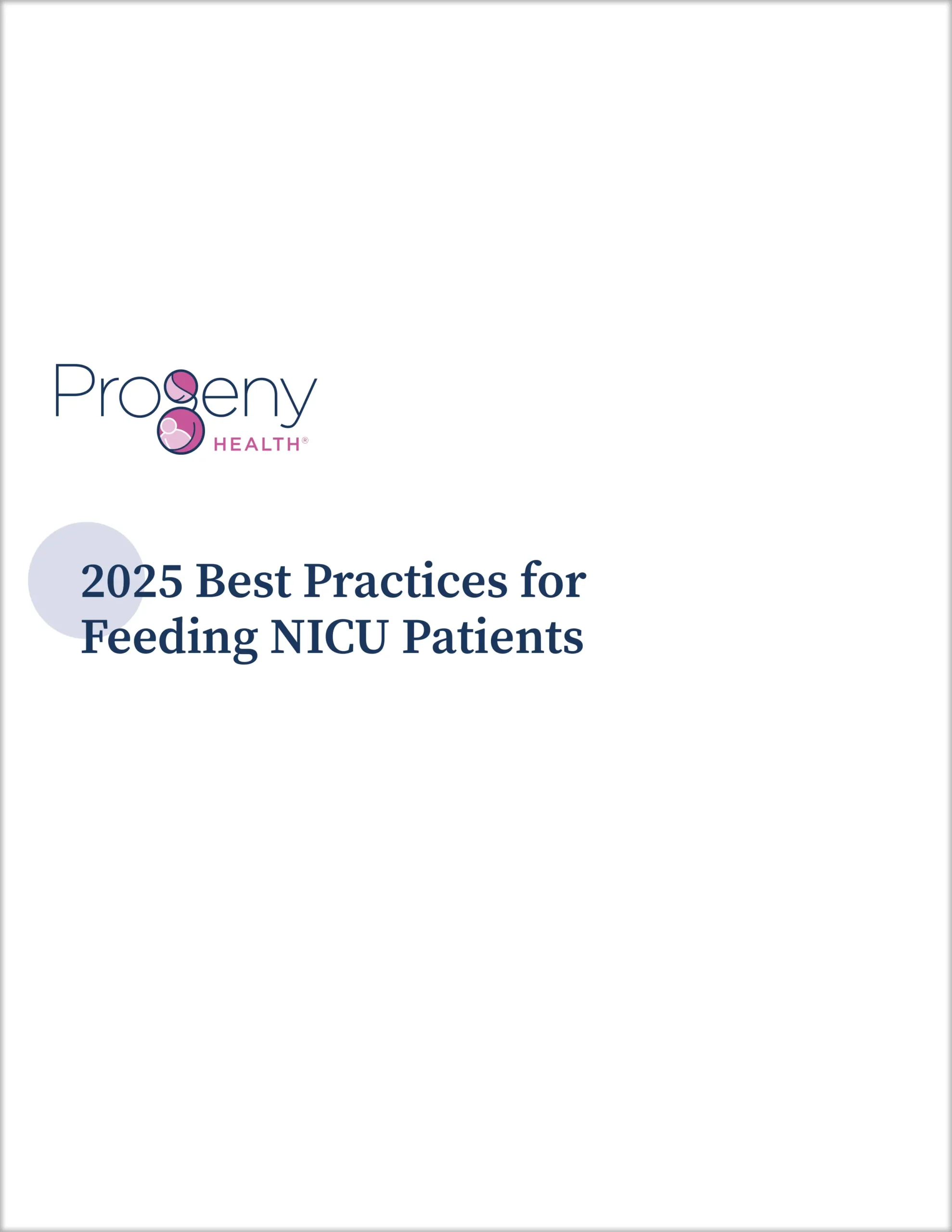 Feeding Best Practices for NICU Patients
