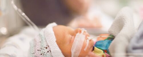 baby in intensive neonatal care