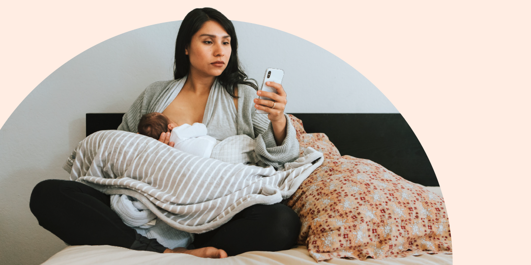 Mother breastfeeding infant